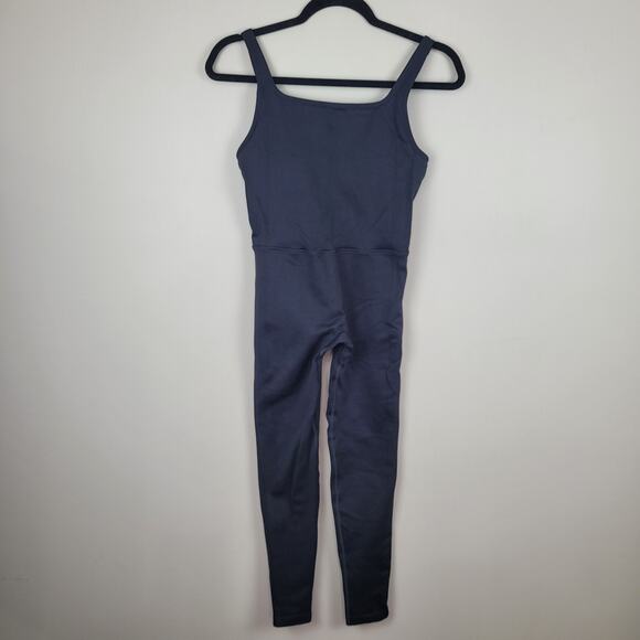 All In Motion Womens Small Black Skinny Jumpsuit Yoga Workout Moisture Wicking - Picture 1 of 6